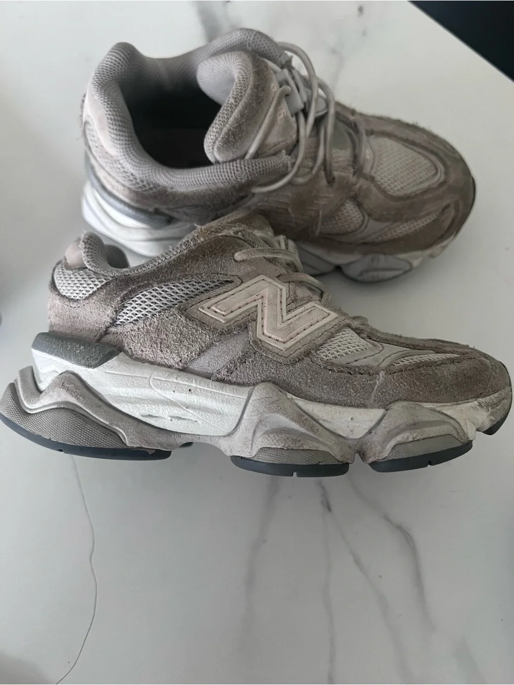 New Balance White Mesh Athletic Sneaker